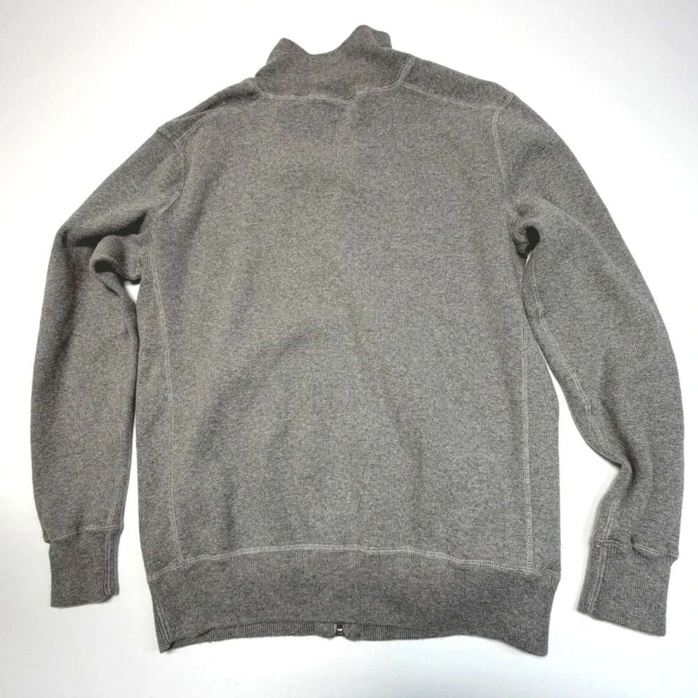 J.Crew Men's Cotton-Cashmere Zip Sweater –‎ Gray – Size M